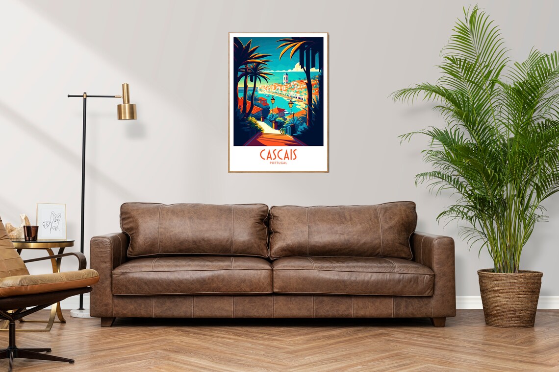 Cascais Travel Poster, Portugal Wall Art Print - Image 2