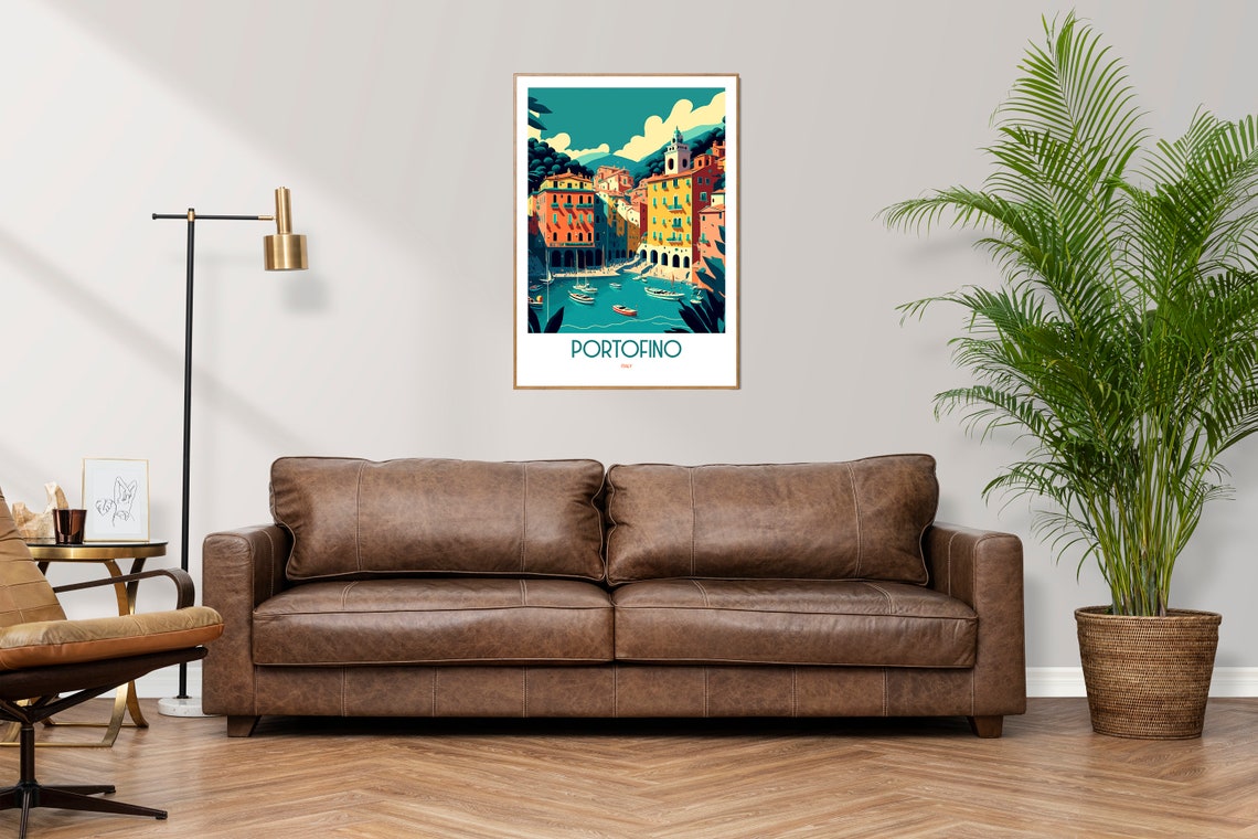 Portofino Portofino Poster Portofino Print Italian Riviera Italy Poster Portofino Italy Portofino Art Portofino Wall Art - Image 3