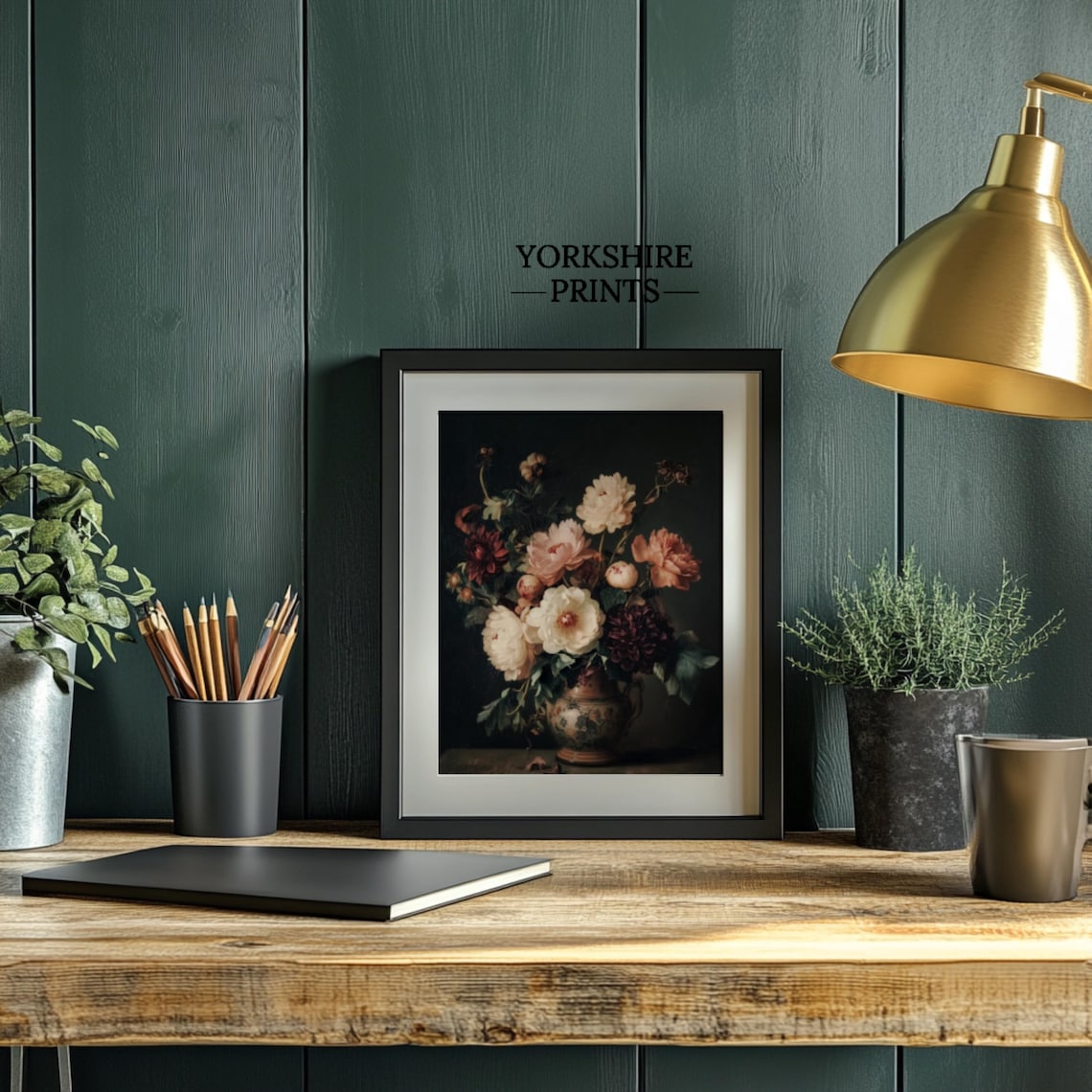 Moody Floral Vintage Print, Farmhouse Wall Decor - Image 3