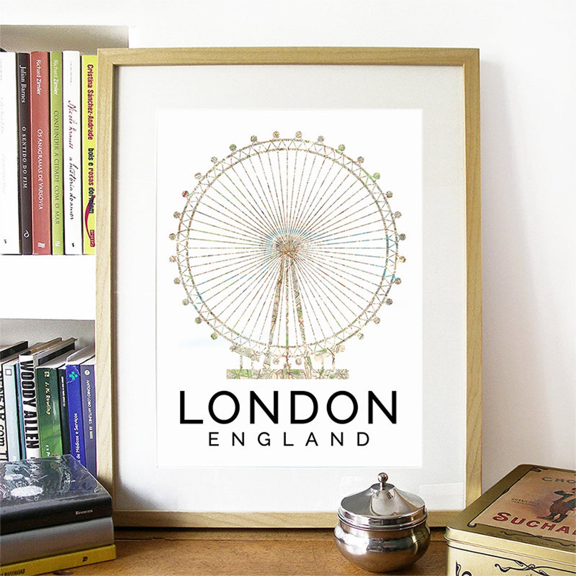 London Art London Print London Art Print London Wall Art London Skyline London Decor Big Ben Clock London Travel Art London Poster - Image 2