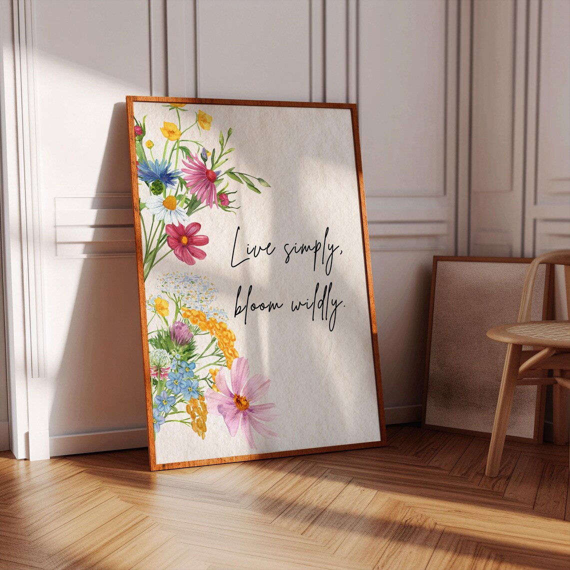 Wildflower Bloom Wildly Rustic Floral Art Print