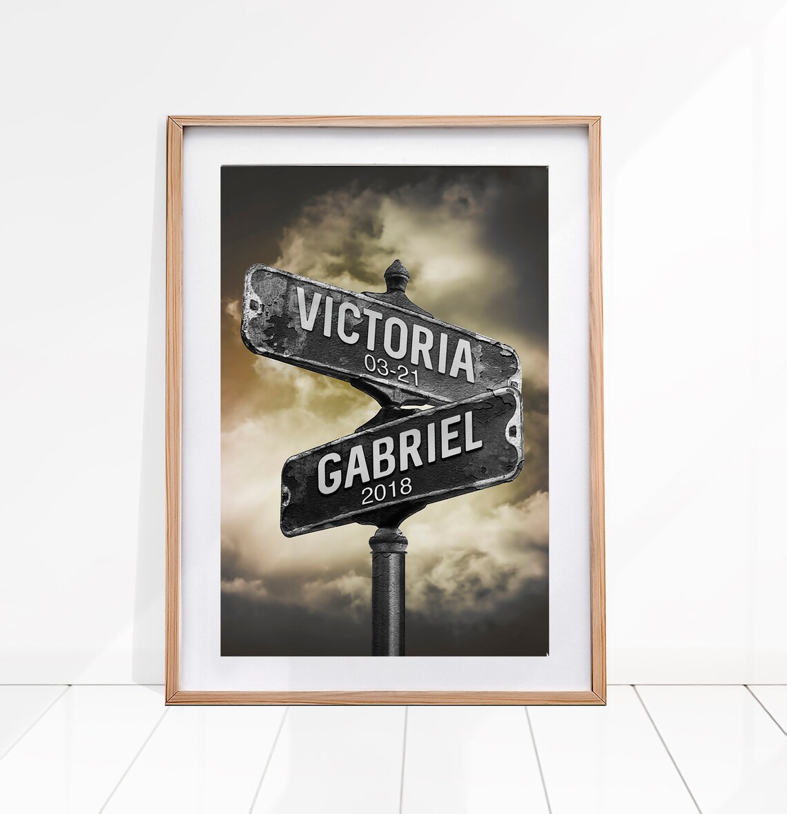 Personalized Street Sign Wedding Gift, Vintage Road Sign - Image 4