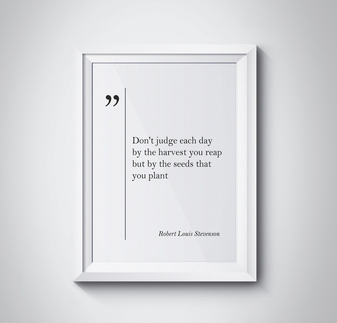 Robert Louis Stevenson Seeds You Plant Quote Poster Gardener Gift