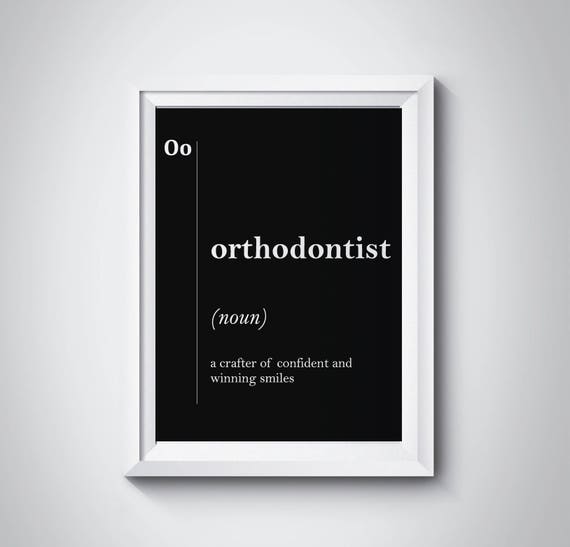 Orthodontist Definition Dentist Office Decor Dental Office Orthodontist Gift For Dentist Dentist Office Stomatology Gifts Professions