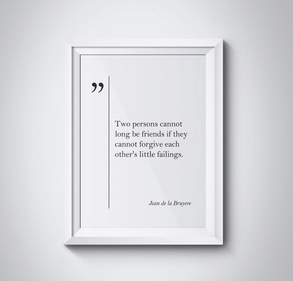 Jean De La Bruyere Quote Old Friend Gift Friendship Quote Best Friend Gift La Bruyere Wall Art Friendship Gift La Bruyere Print Friend Art