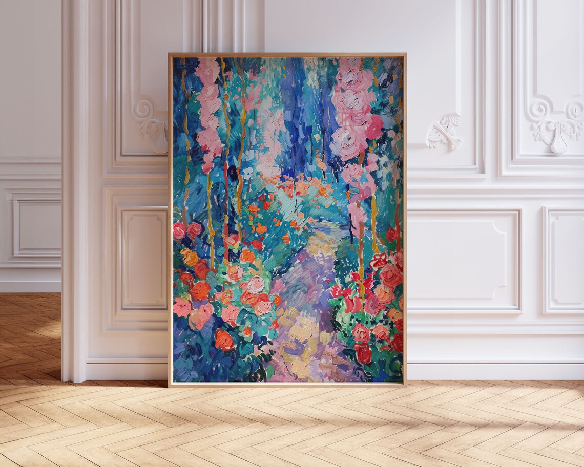 Rose Garden Lemon Print, Vintage Matisse-Inspired Art - Image 3