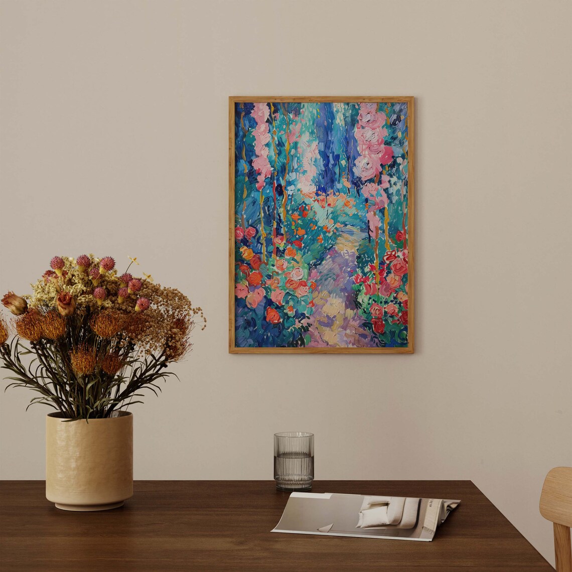 Rose Garden Lemon Print, Vintage Matisse-Inspired Art - Image 2
