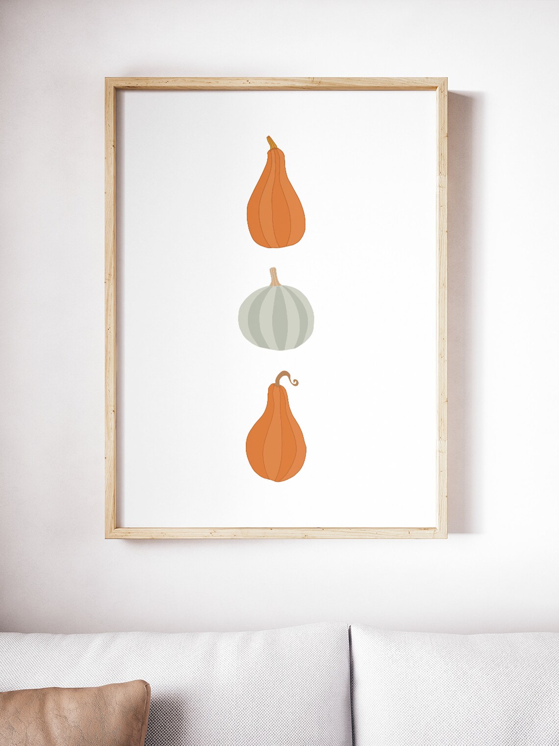 Pumpkin Fall Art Print, Boho Home Decor - Image 3