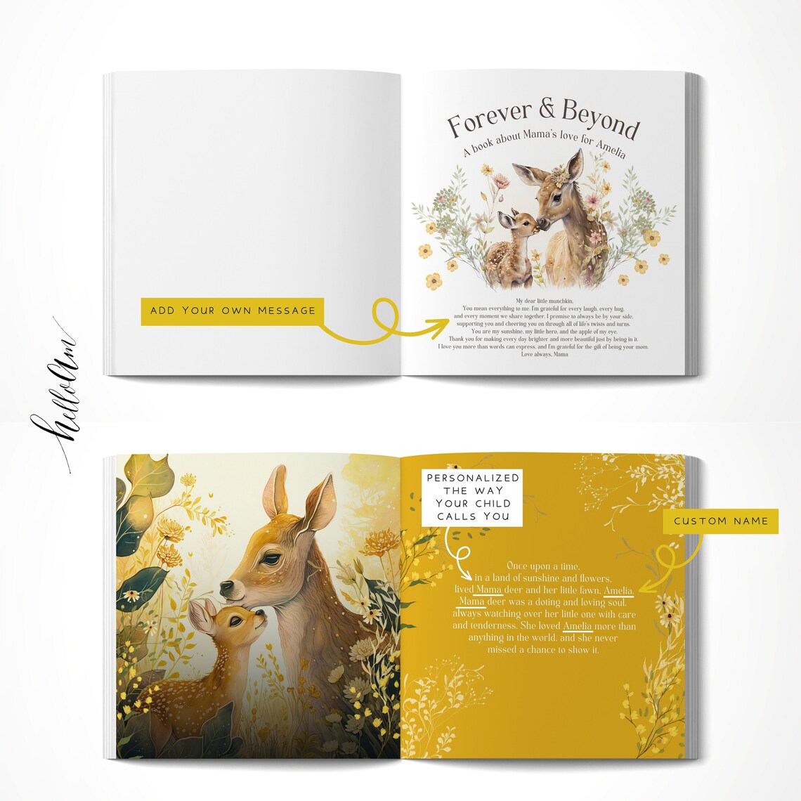 Personalized Book for Mom, Kids Gift Art Print - Image 2