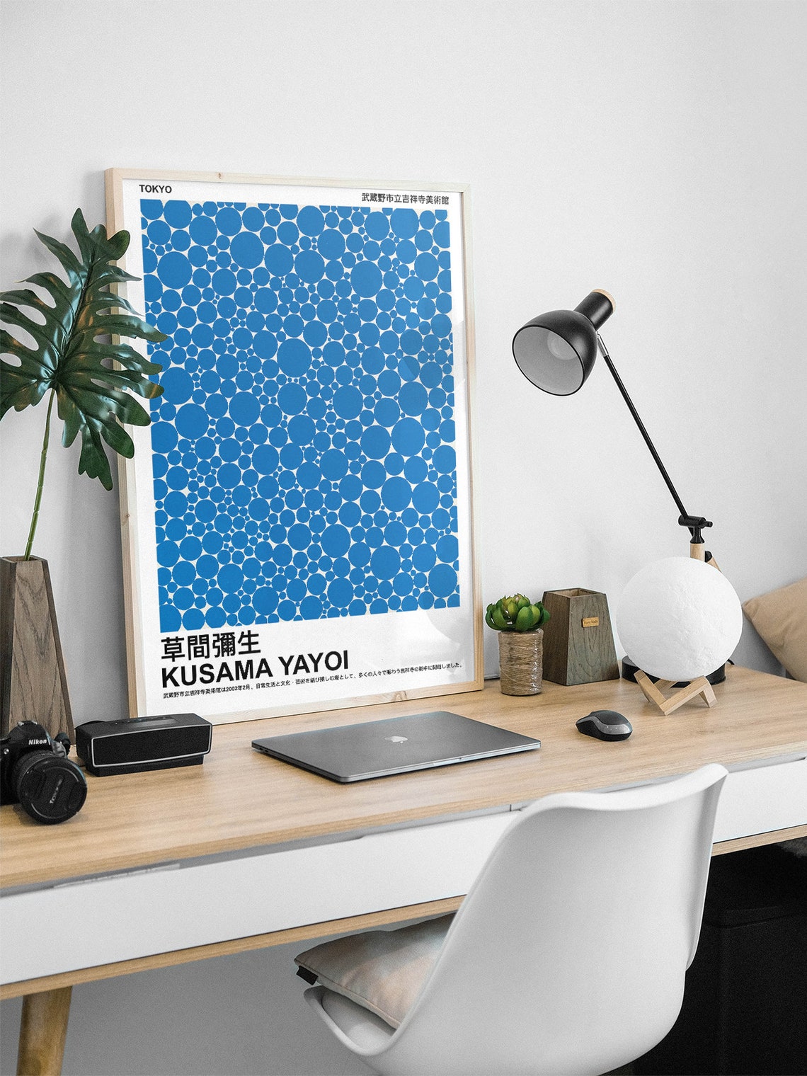 Yayoi Kusama Blue Dots Infinity Net Pattern Tokyo Exhibition Poster - Image 2