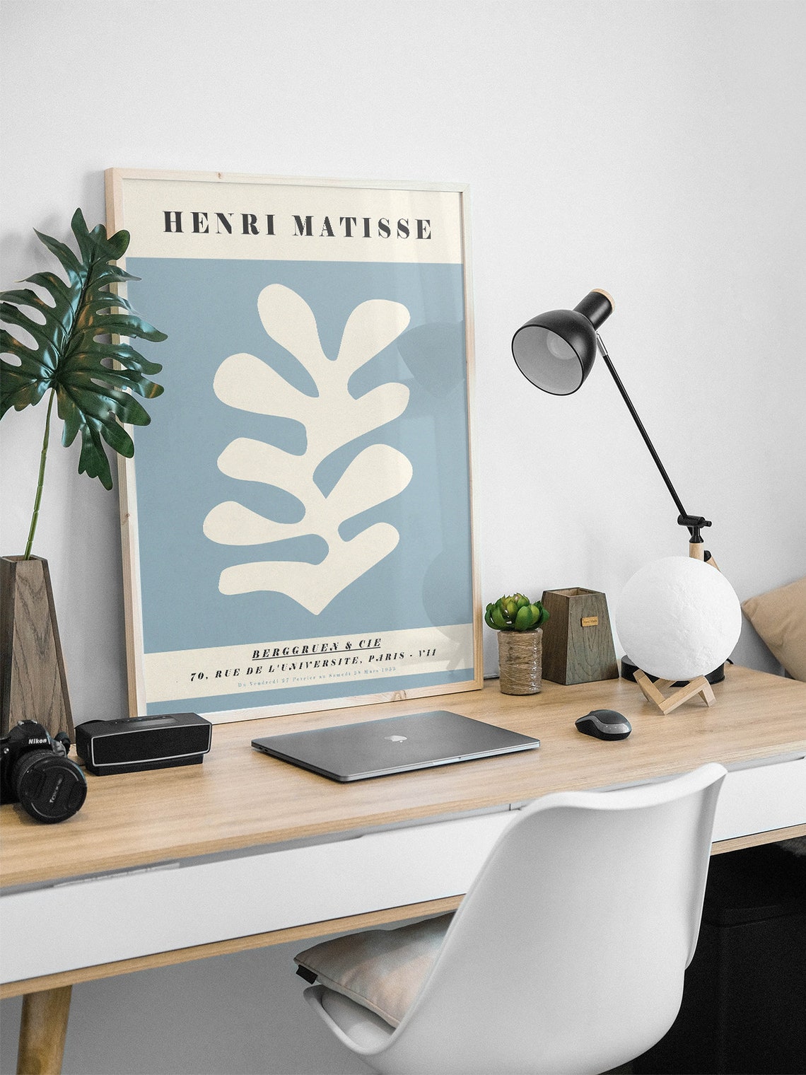 Henri Matisse Blue Leaf Cut Out Exhibition Berggruen Paris Poster - Image 2