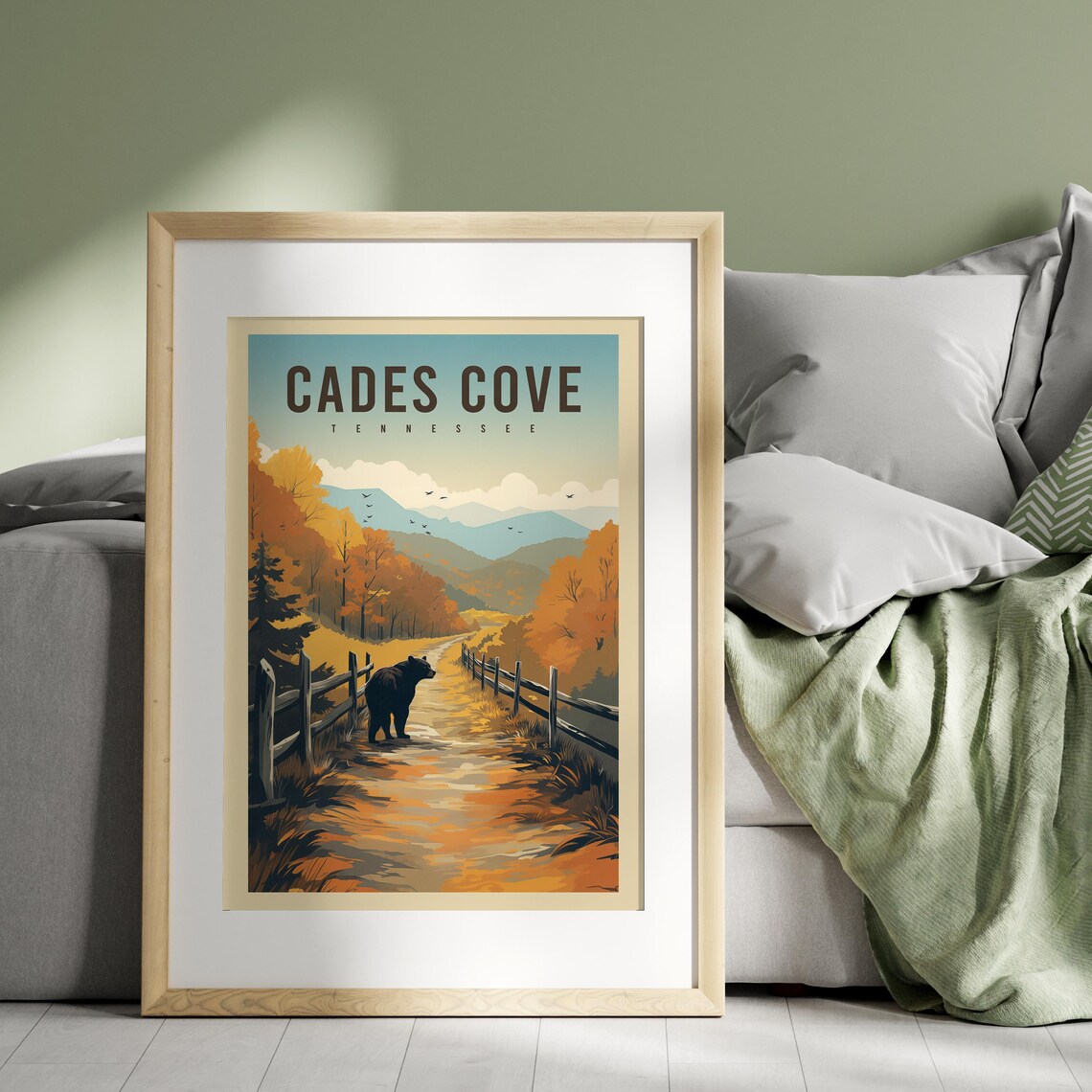 Cades Cove, Great Smoky Mountains Travel Poster - Image 3