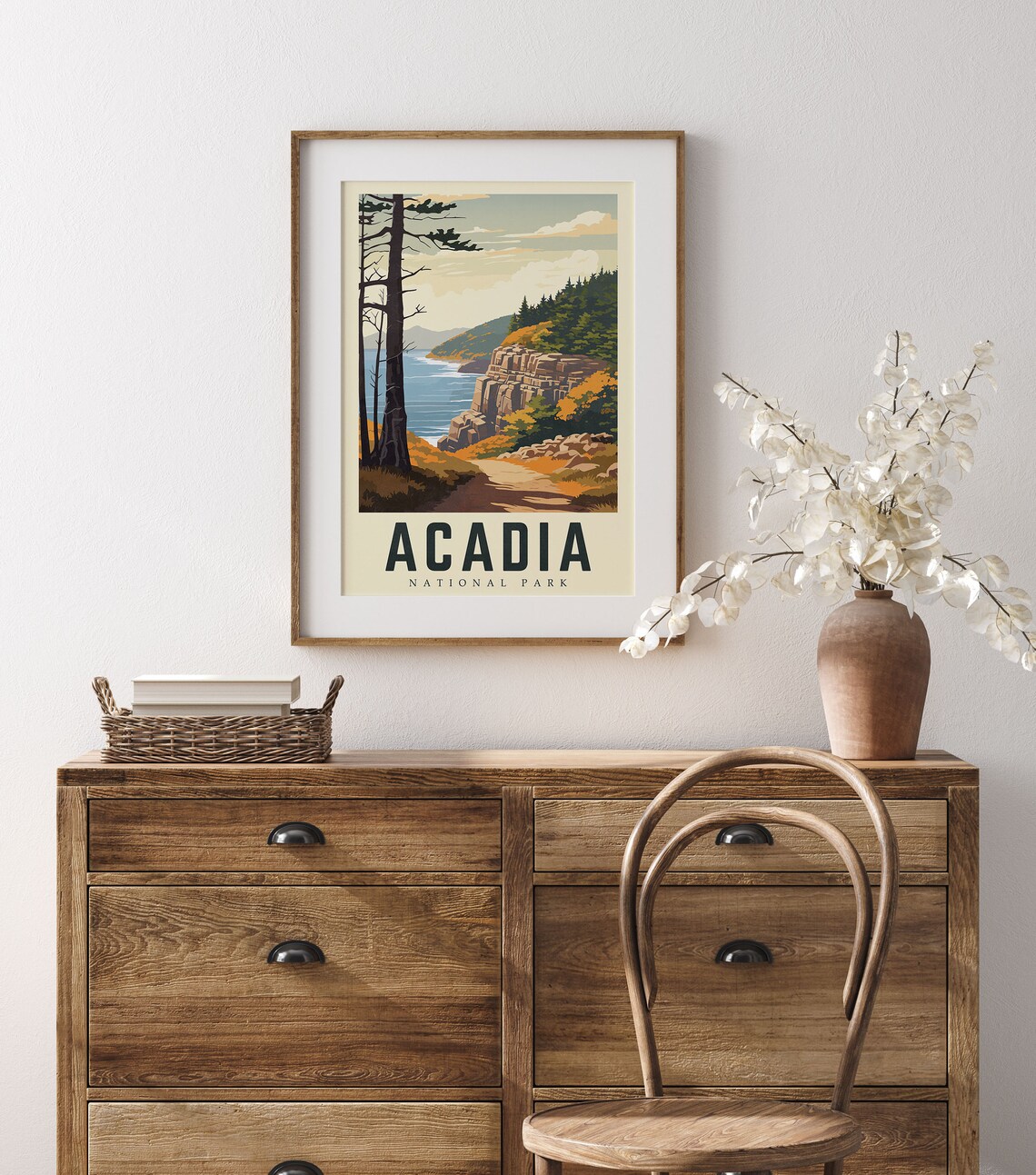 Acadia National Park, Maine Travel Poster Art - Image 3