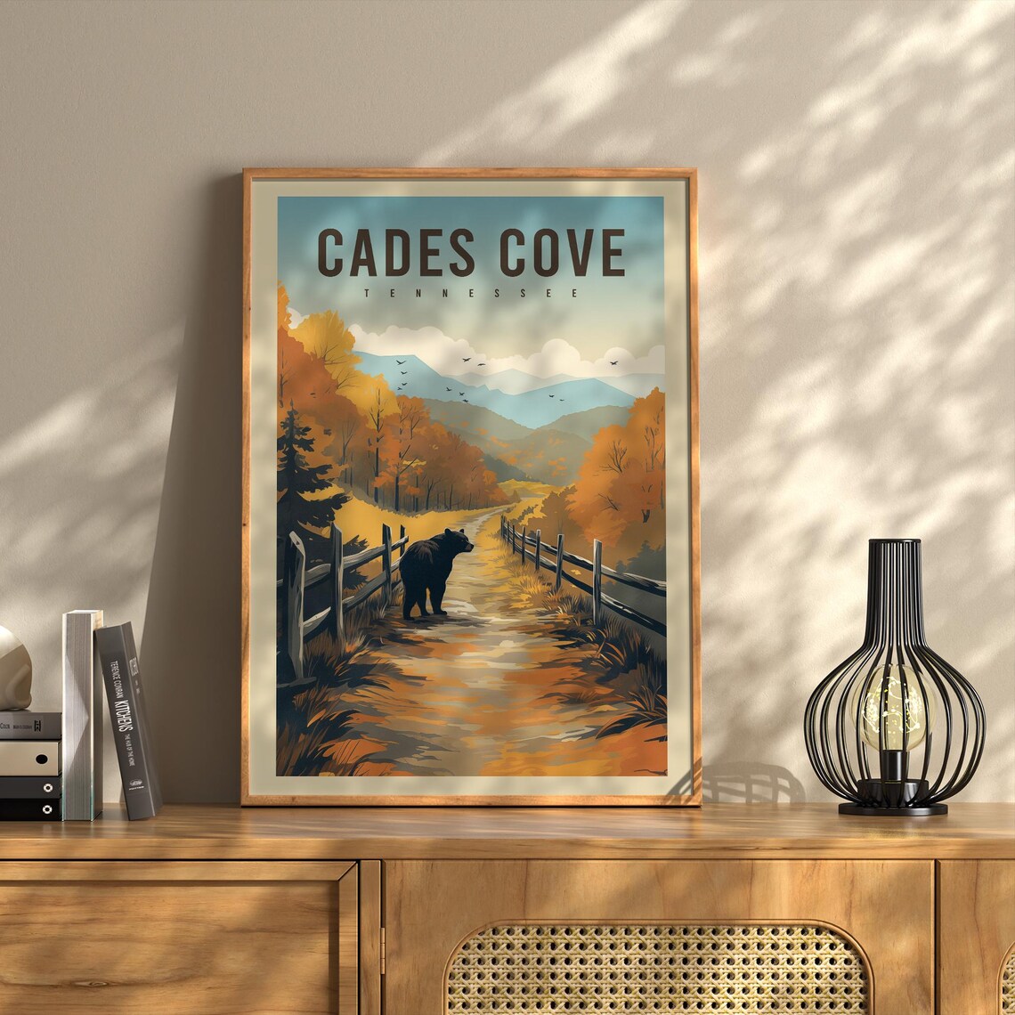 Cades Cove, Great Smoky Mountains Travel Poster