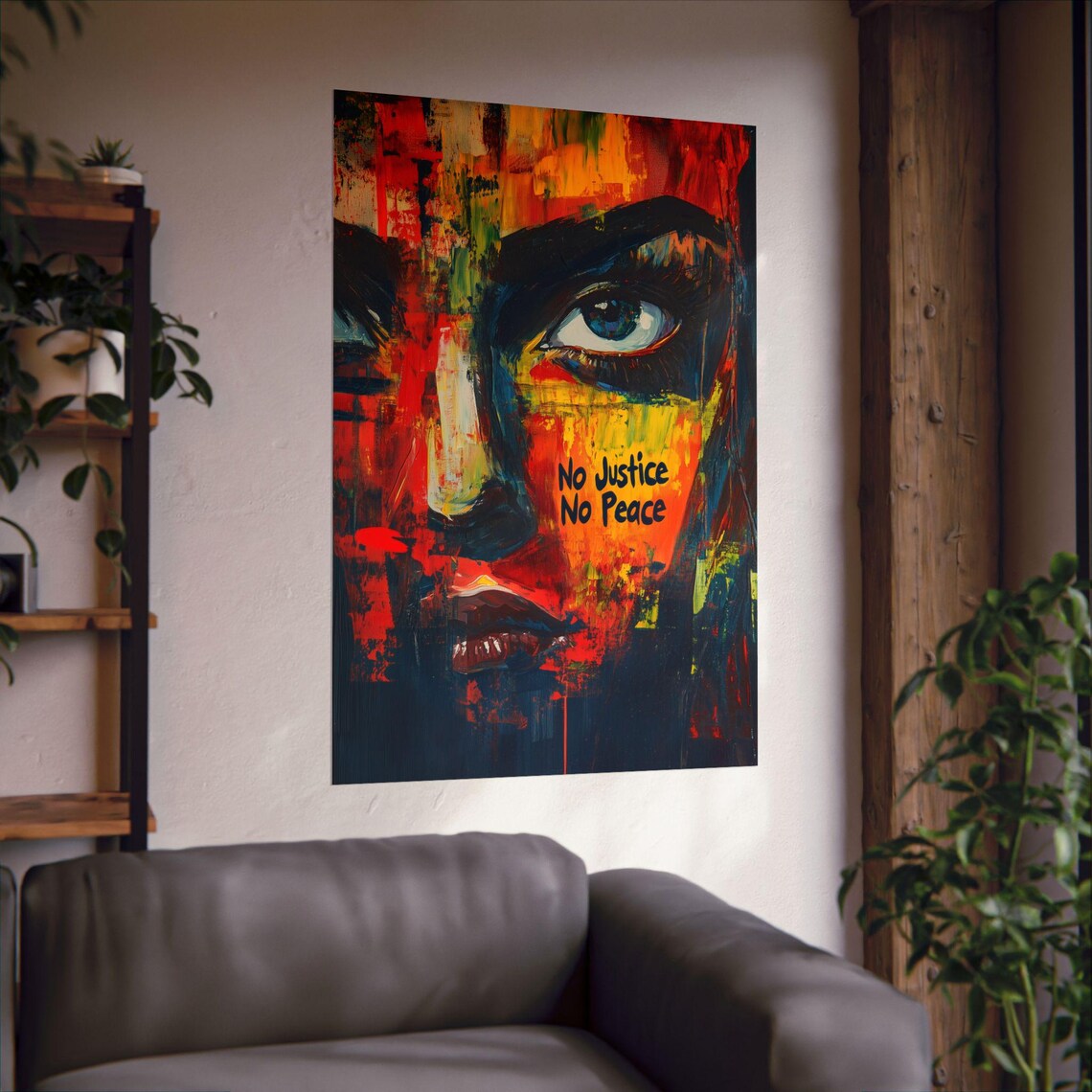 No Justice No Peace Poster, Statement Art Print - Image 2