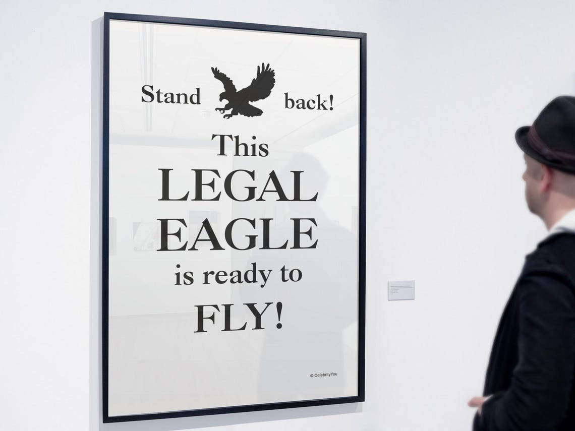 Legal Eagle Ready to Fly Soaring Lawyer Attorney Office Wall Art - Image 2