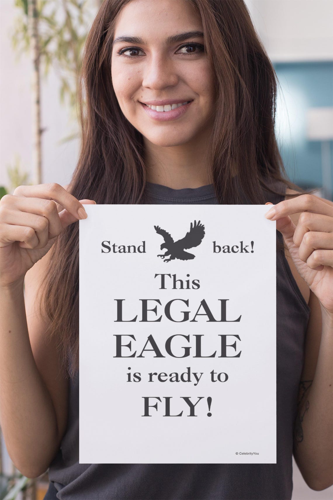 Law School Graduate Print Legal Eagle Poster New Lawyer Barrister Attorney Solicitor Gift Home Office Decor Legal Poster Exam Success - Image 2