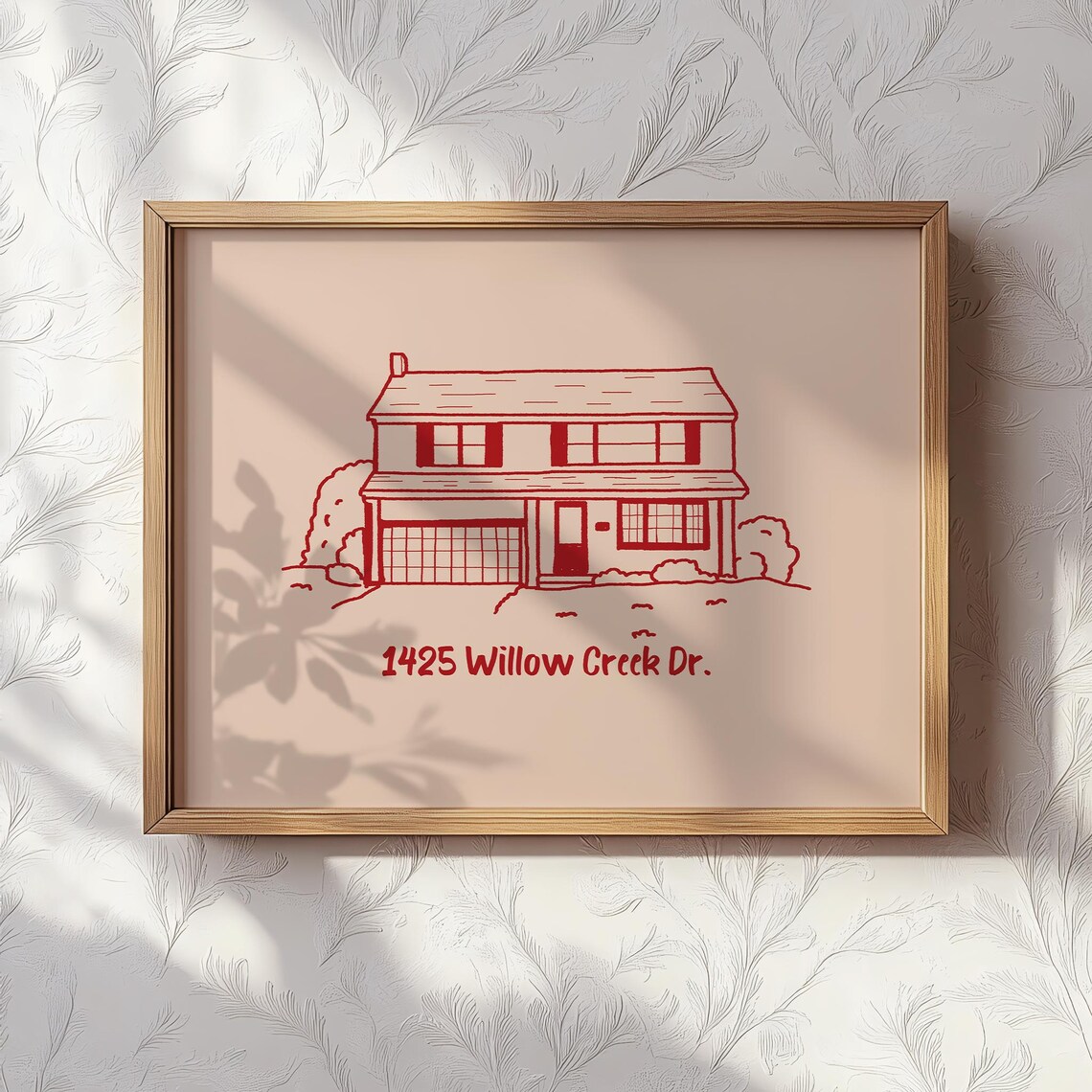 Personalized House Portrait Line Art Custom Address Home Gift Poster - Image 2