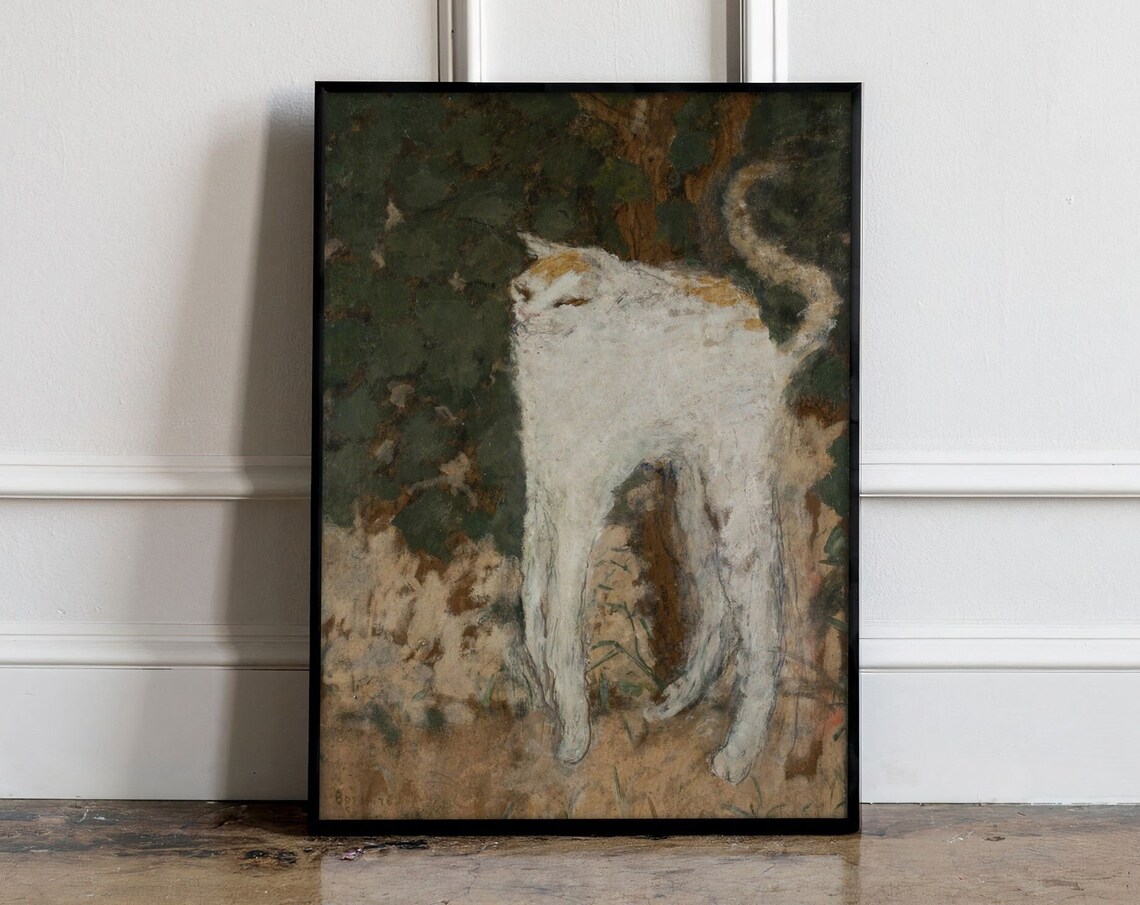 Le Chat Blanc 1894, Pierre Bonnard Cat Art Print - Image 2