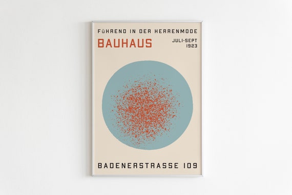 Bauhaus Exhibition Poster Modern Minimalist Contemporary Art High Quality Print Minimalistic Exhibition Print