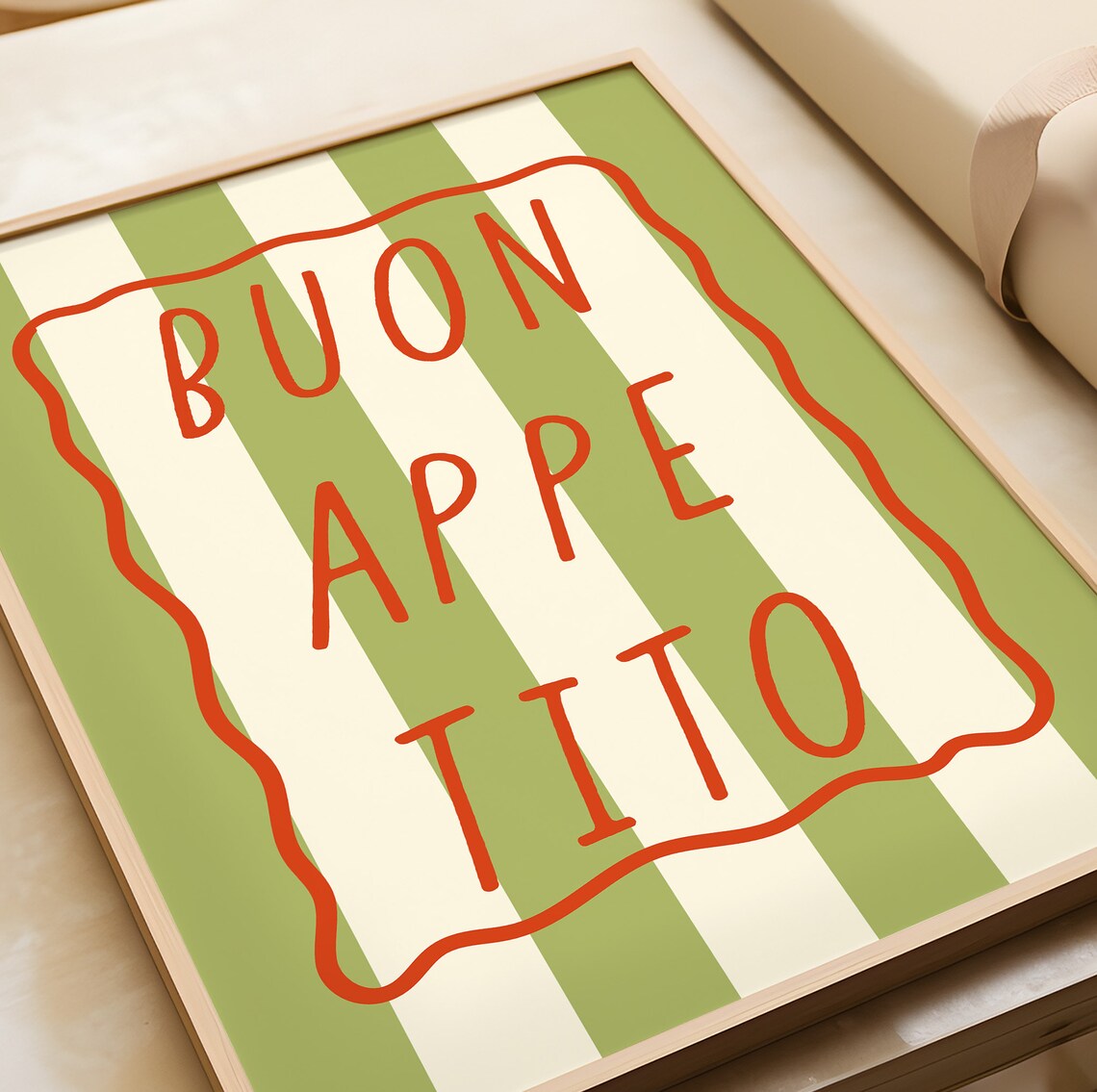 Retro Buon Appetito Poster, Italian Kitchen Art - Image 3