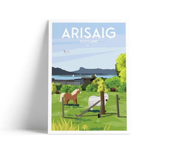 Arisaig Print, View Of Isle Eigg Scotland Highlands