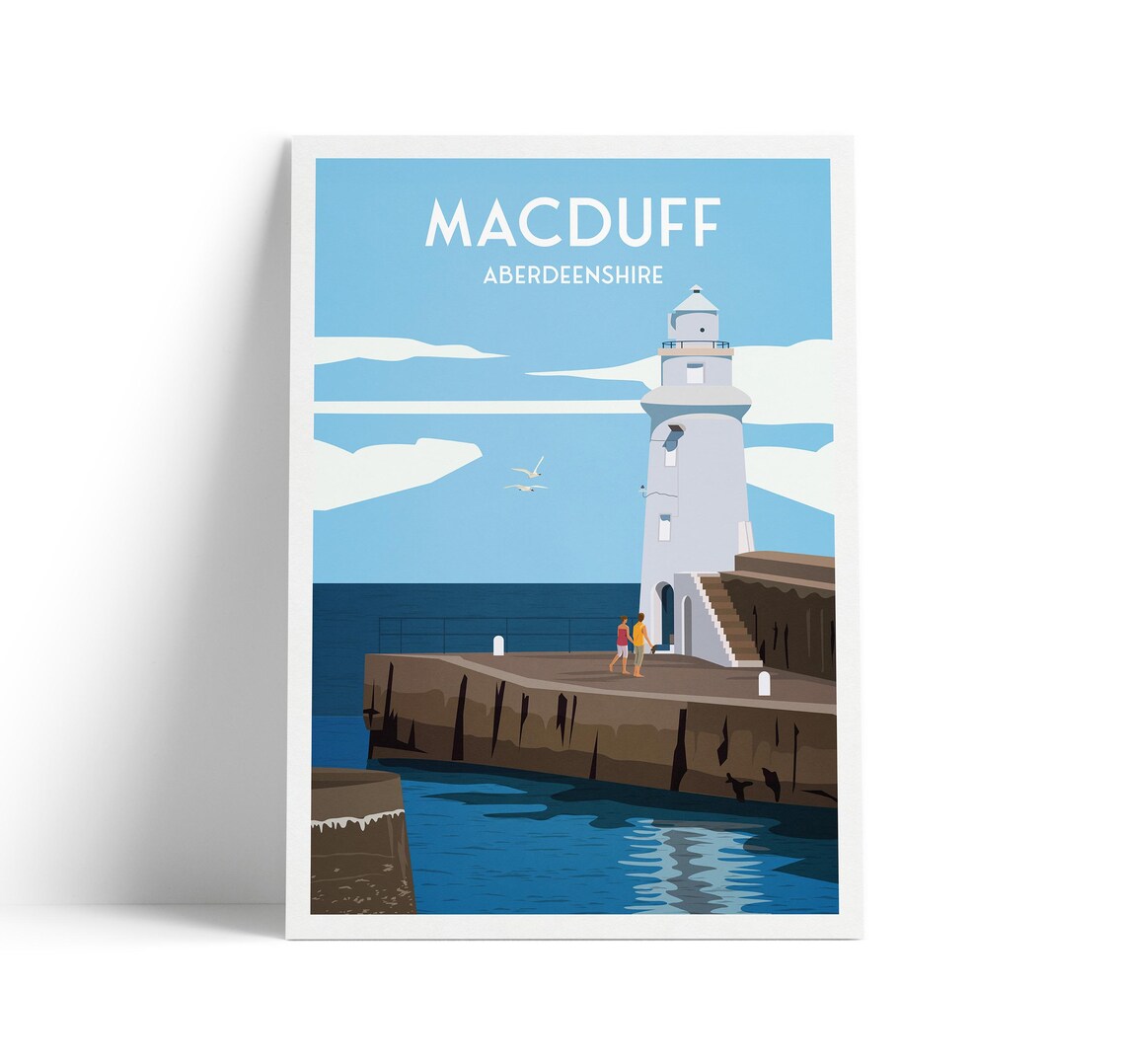 Macduff, Aberdeenshire Harbour Travel Poster