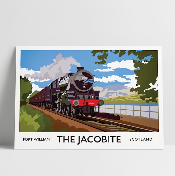 Jacobite Steam Train, West Highland Line Travel Poster