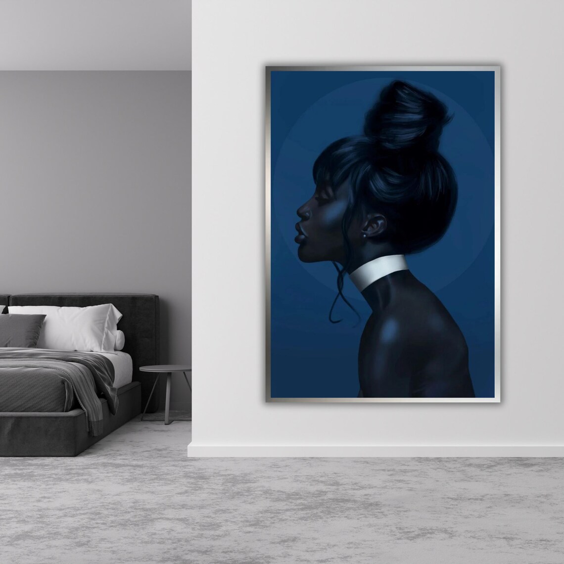 Ethnic Art Print African Woman Ready To Hang Framed Wall Decor Cultural Home Decor Wall Art - Image 5