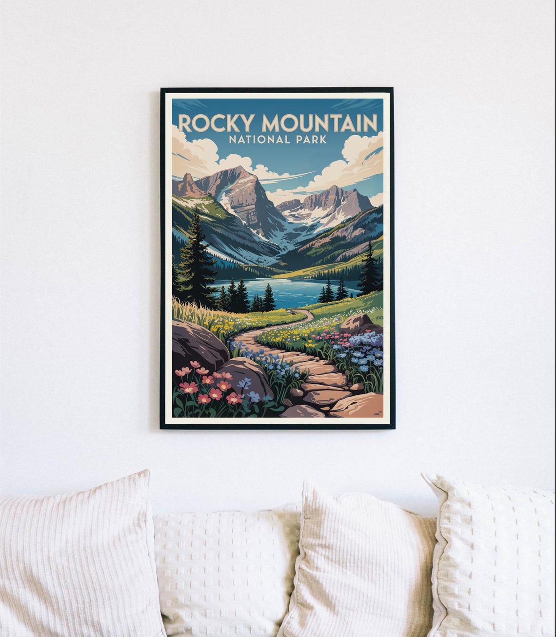 Rocky Mountain National Park Wildflower Trail Colorado Poster