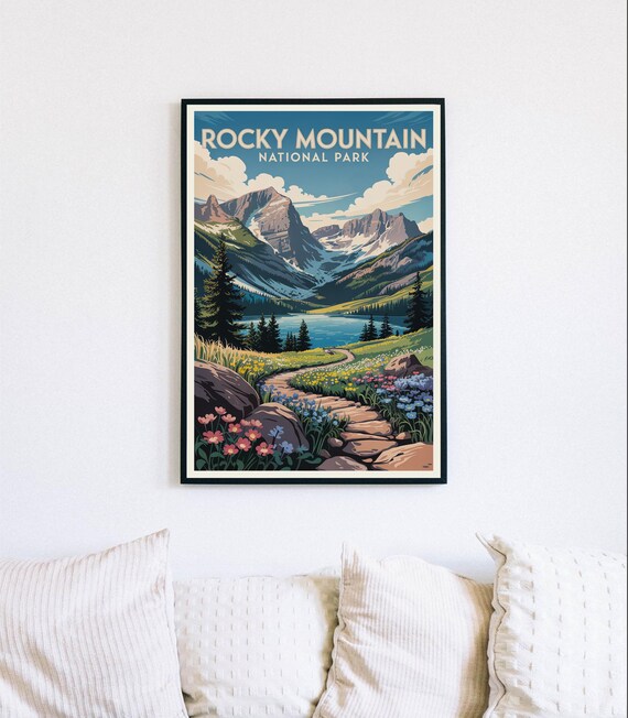 Rocky Mountain National Park Wildflower Trail Colorado Poster