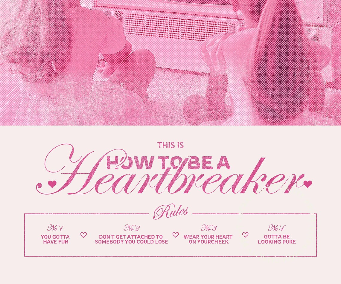 How To Be A Heartbreaker Pink Retro TV Rules Girly Art Poster - Image 5