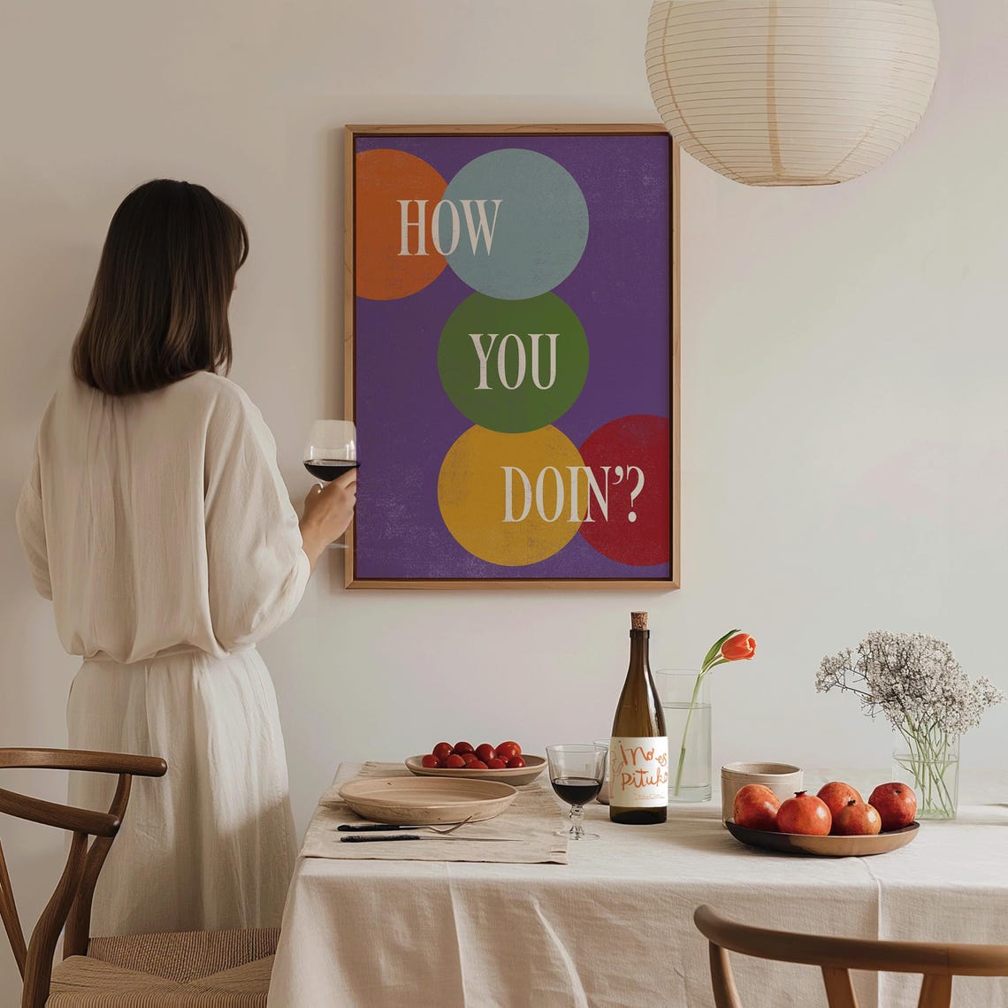 How You Doin Poster Friends Wall Art Friends Poster Friends Decor Friends Merch Joey Friends Gift For Friends Fan - Image 4