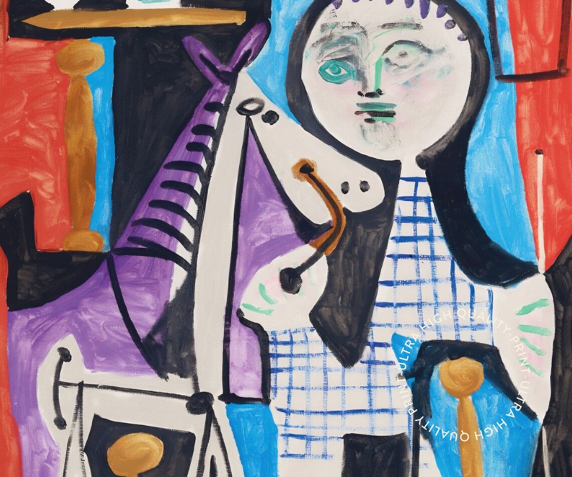 Pablo Picasso Claude A Deux Ans Cubist Child Portrait Modern Exhibition Art Poster - Image 5