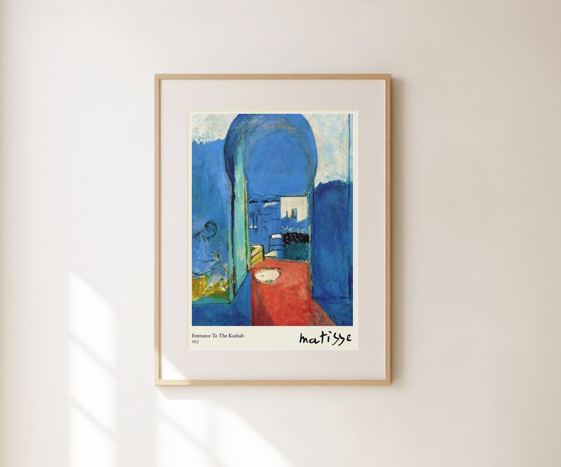Henri Matisse Entrance To The Kasbah 1912 Blue Moroccan Archway Art Print - Image 2