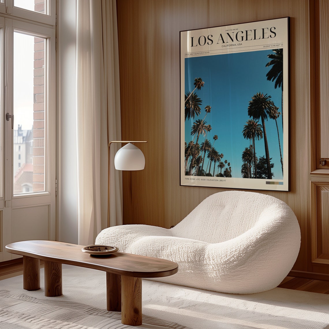 Travel Poster Los Angeles Poster Los Angeles Palms Wall Art For Living Room Vintage Posters In Los Angeles Print Modern Office Wall Art - Image 4