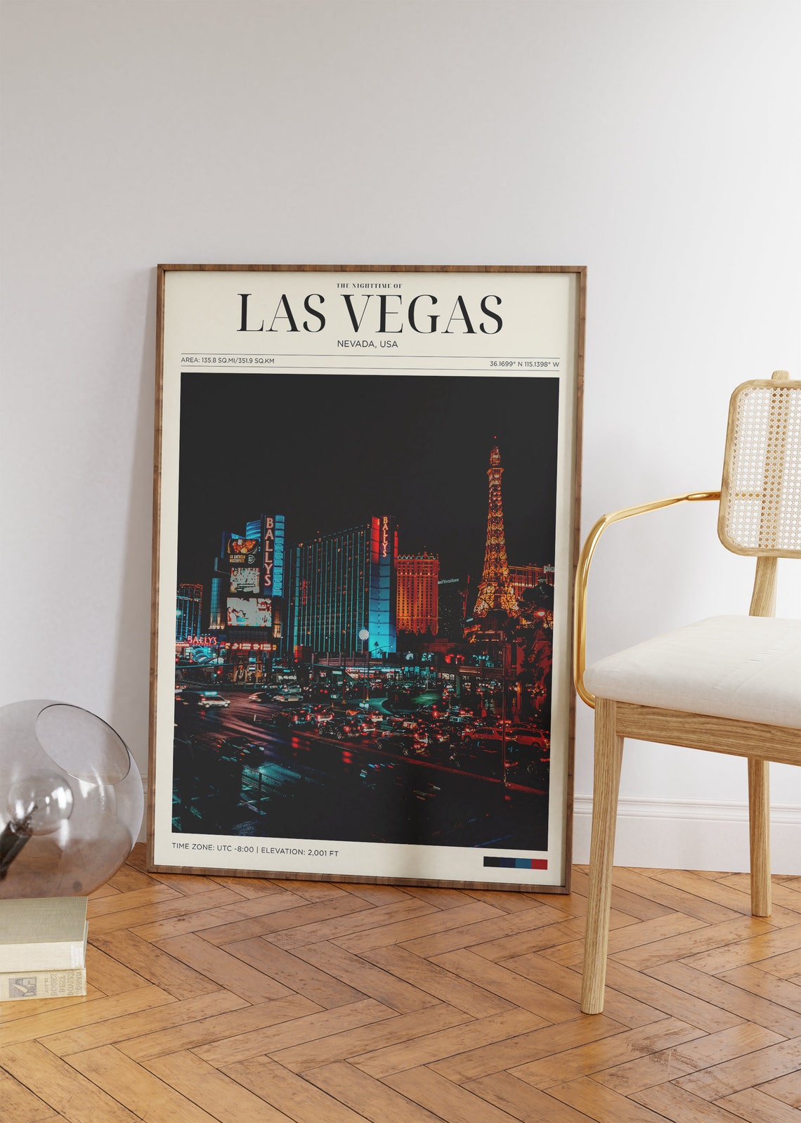 Travel Poster Las Vegas Strip Poster Street Of Las Vegas Print Las Vegas Wall Art For Living Room Large Modern Office Cities Wall Art