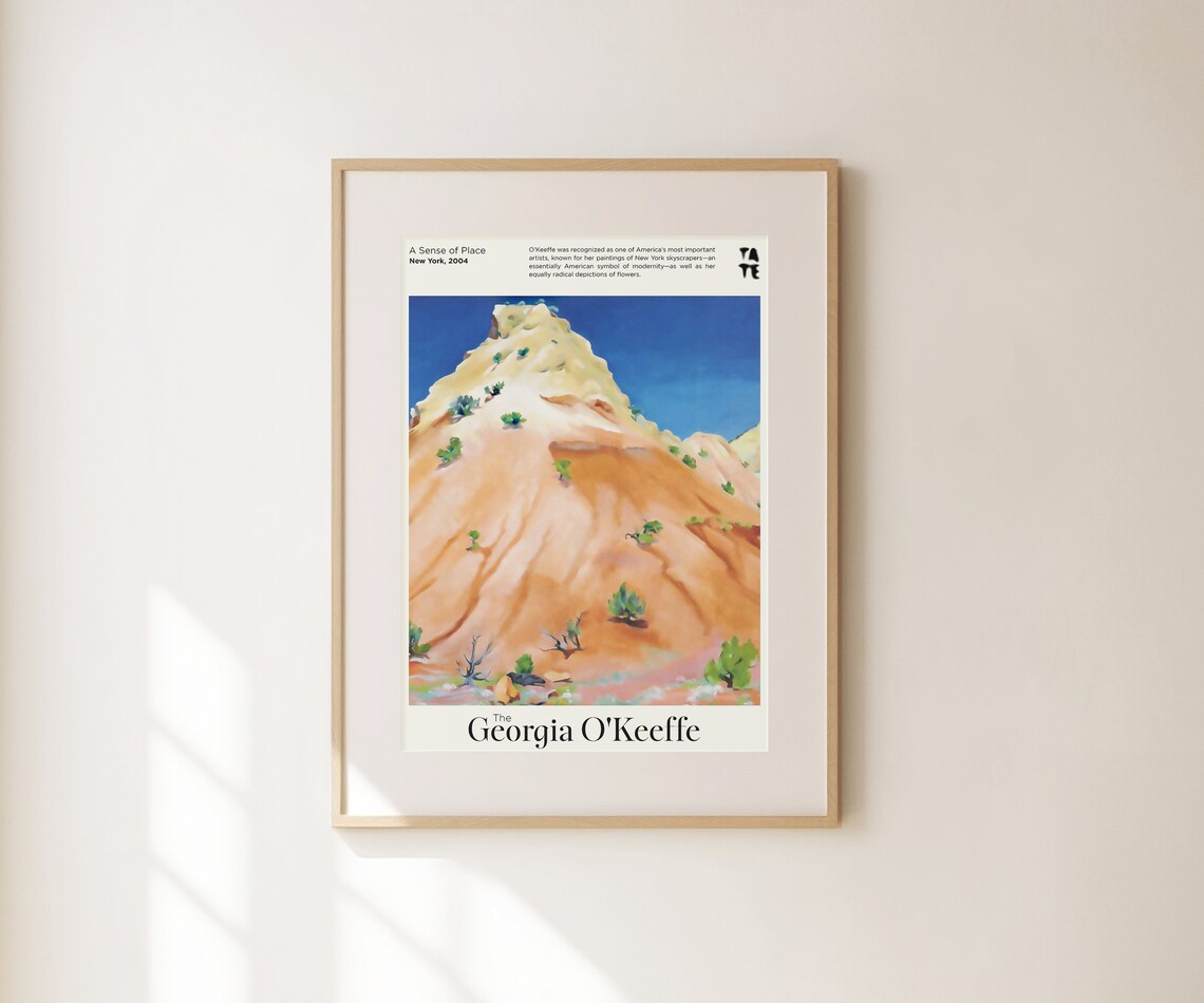 Georgia O'Keeffe Desert Mesa Landscape Tate A Sense of Place Exhibition Poster - Image 2
