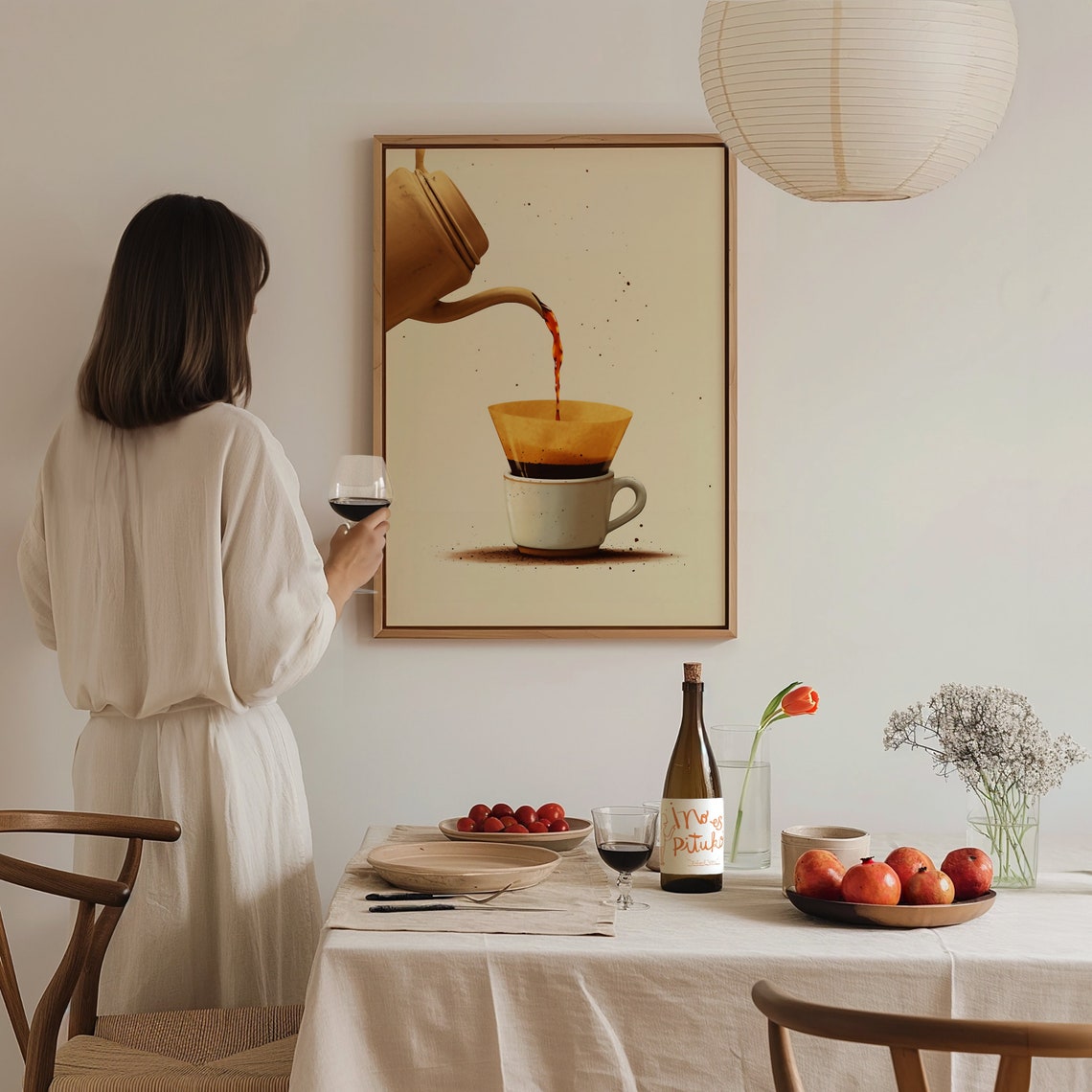 Pour Over Coffee Kettle Brewing Minimalist Kitchen Wall Art Poster - Image 4