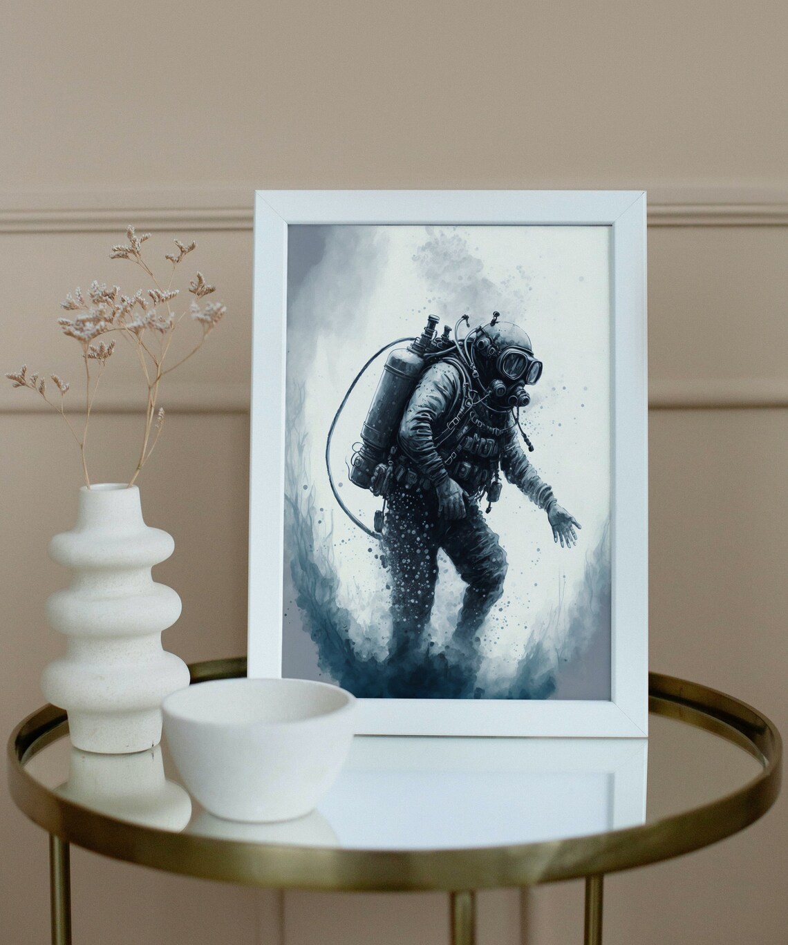 Scuba Diving Ocean Wall Art Print, Ocean Decor - Image 4