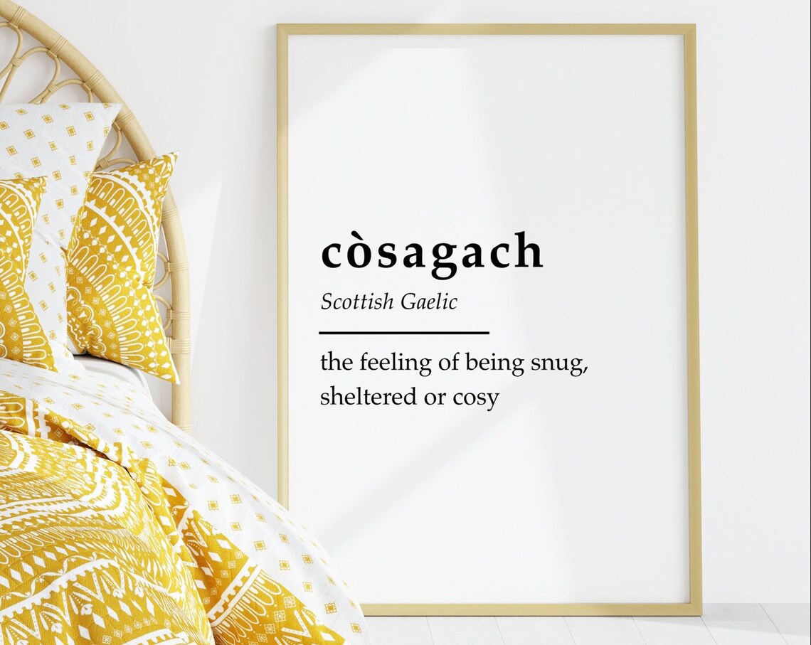 Scottish Gaelic Definition Quote Art Print