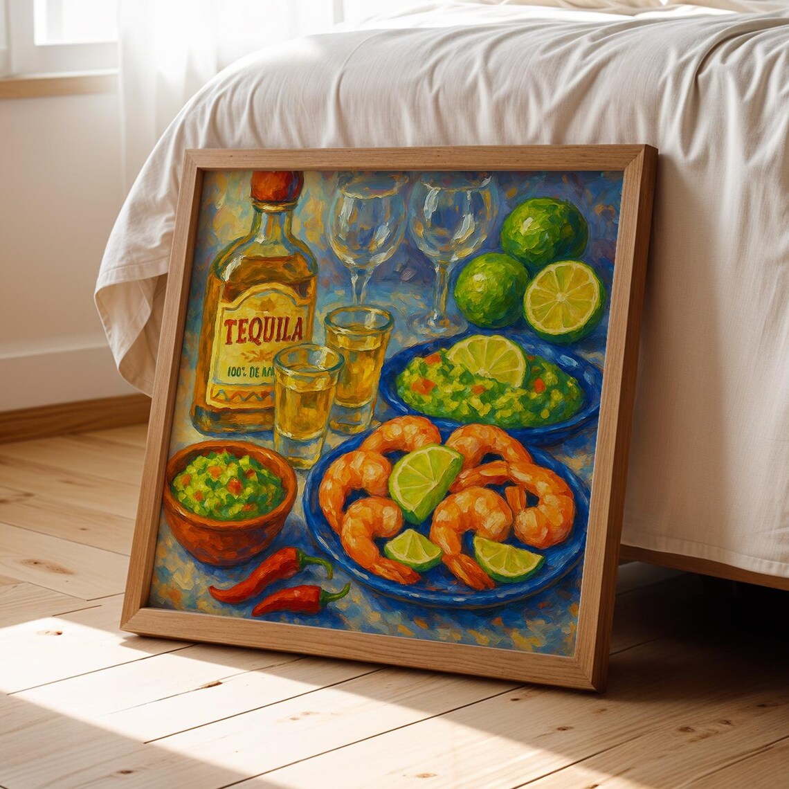 Tequila Shrimp Mexican Kitchen Or Bar Art Print