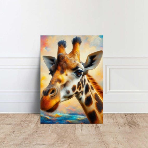 Giraffe Animal Artistic Home Decor Canvas Wall Art Poster Print Painting