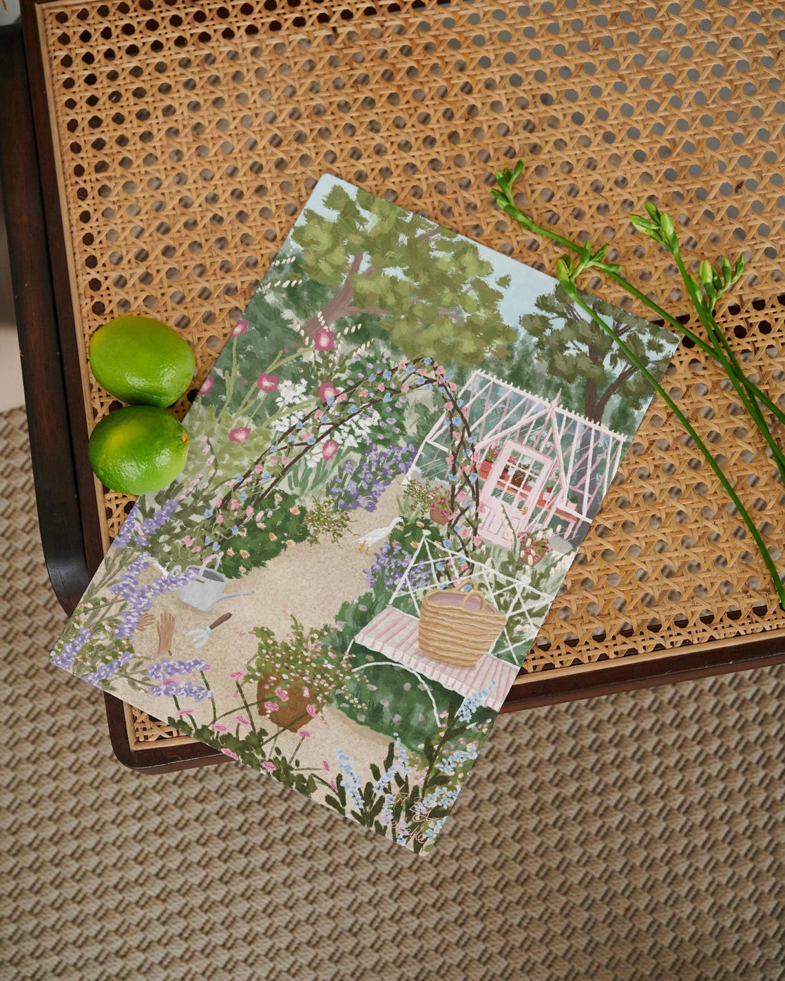 Cottage Garden Greeting Card, Floral Wildlife - Image 3