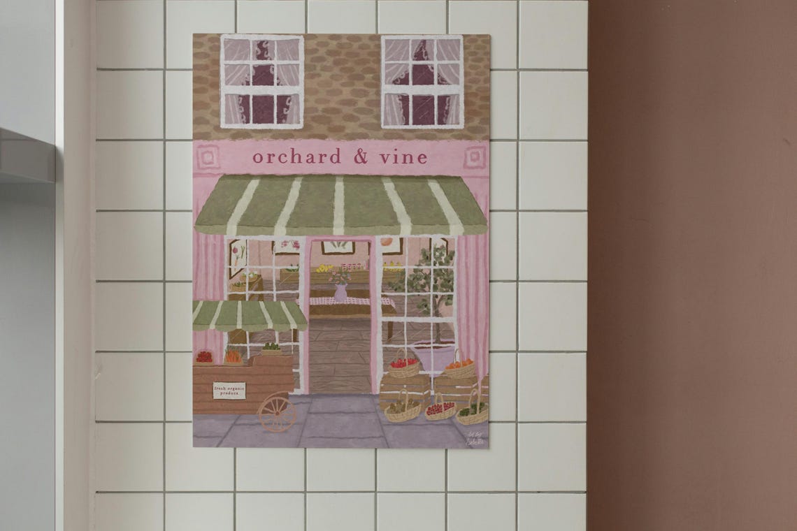 Fruit And Veg Store Print, Kitchen Wall Art - Image 5