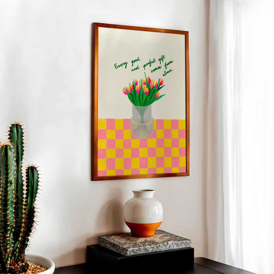 James 1:17 Christian Coquette Scripture Art Print - Image 2