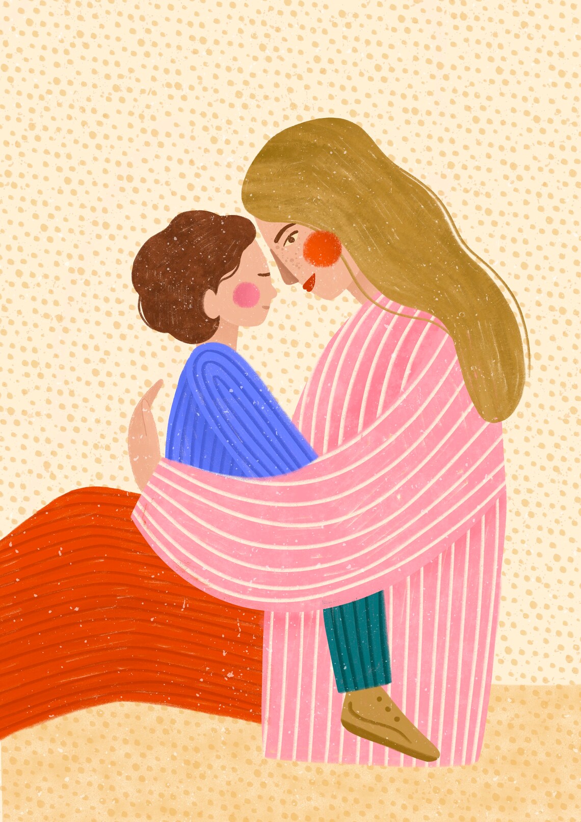 Mum Love Motherhood Art Print, Kids Room Poster - Image 4