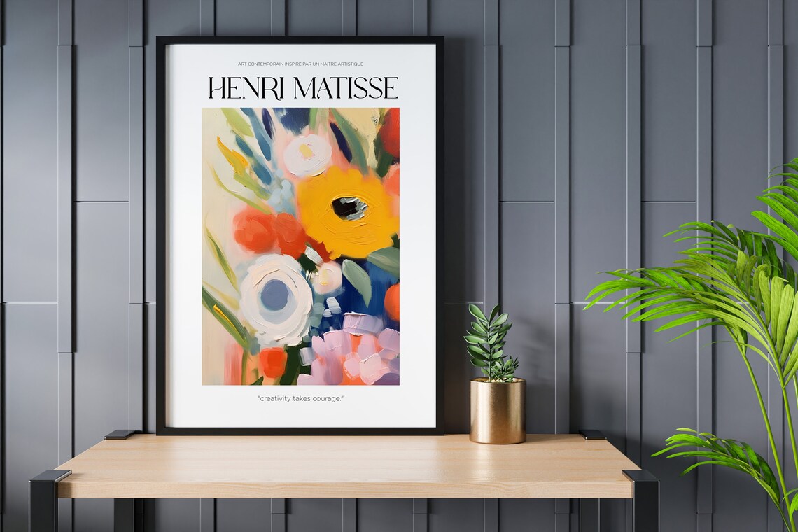 Matisse Flowers Poster, Fauvism Exhibition Poster