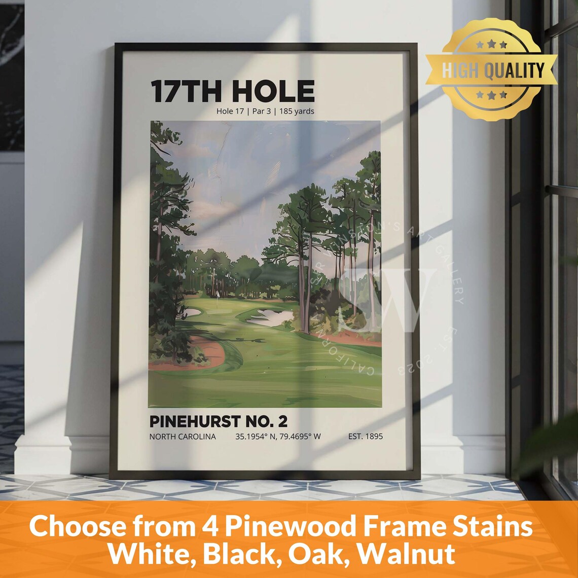 17th Hole Pinehurst Golf Club, Golfer Gifts - Image 2