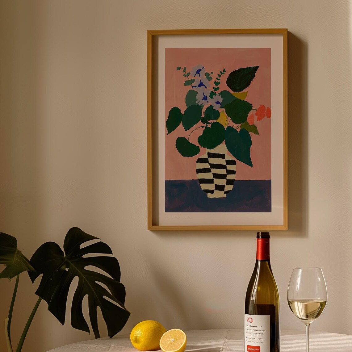 Floral Botanical Illustration, Contemporary Abstract Art - Image 3